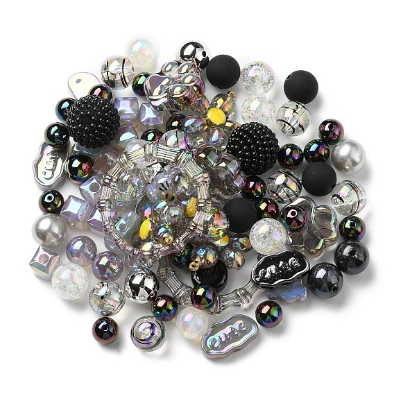 Perles acryliques, formes mixtes