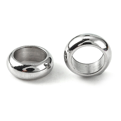 Anneau 304 perles d'espacement en acier inoxydable, accessoires en métal pour fournitures de fabrication de bijoux