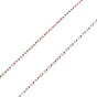 Ионное покрытие (ip) 304 кабельные цепи из нержавеющей стали, цепи с алмазной огранкой, пайки, граненые, с катушкой, овальные
