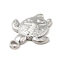 Ion Plating(IP) 201 Stainless Steel Pendants, Tortoise with Starfish Charms