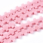 Synthetic Coral Beads Strands, Dyed, Cross