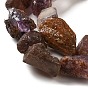 Brins de perles de quartz lodolite violet naturel brut brut/quartz fantôme violet, nuggets