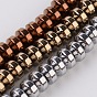 Rondelle Electroplate Non-magnetic Synthetic Hematite Beads Strands, 4x2.5mm, Hole: 1mm, about 159pcs/strand, 16.14 inch