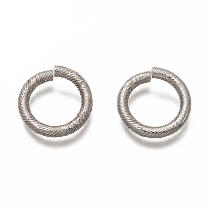 304 Stainless Steel Open Jump Rings, Round Ring