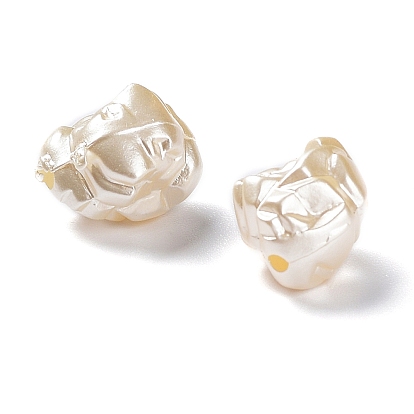 Perles acryliques nacrées opaques, pépites drusy