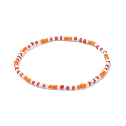 Verre perles bracelets extensibles, bracelet couleur bonbon pour femme