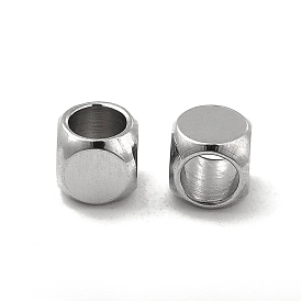 201 Stainless Steel Cube Beads