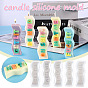 Wave with Word Shape Silicone Candle Molds, for Candle Making Tools