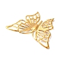 Iron Filigree Joiners, Etched Metal Embellishments, Butterfly