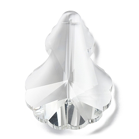 Transparent Glass Big Pendants, Faceted, Gourd Charms, for Chandelier Crystal Hanging Pendants