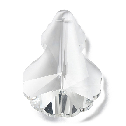 Verre transparent gros pendentifs, facette, charmes de gourde, pour pendentifs suspendus en cristal lustre