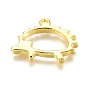 Alloy Open Back Bezel Pendants, For DIY UV Resin, Epoxy Resin, Pressed Flower Jewelry, Hedgehog