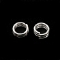 Brass Split Rings, Lead Free & Cadmium Free, Triple Loops Jump Rings