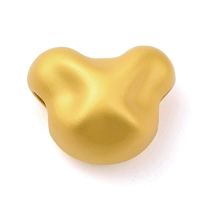 Zinc Alloy Beads, Matte Gold Color, Bear/Rabbit