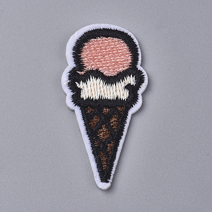 Computerized Embroidery Cloth Iron on/Sew on Patches, Costume Accessories, Ice Cream