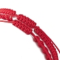 2 шт. 2 стильные браслеты из плетеных бусин из натурального жемчуга с нейлоновым шнуром для женщин