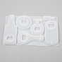 Beer Bottle Opener Mold Kit, Bottle Cap Opener Silicone Mold,  for UV Resin, Epoxy Resin Craft Making, with 5PCS Stell Insert Parts, 10PCS Screw, 1PC Screwdriver