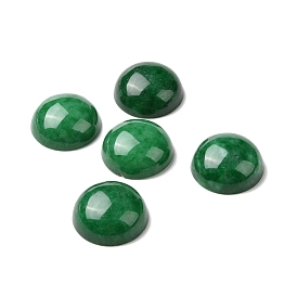 Dyed & Heated Natural White Jade Cabochons, Half Round/Dome
