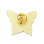 Pin esmaltado de ala de mariposa de hada Ángel, insignia de aleación chapada en oro para ropa de mochila