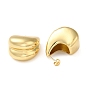 Rack Plating Brass Teardrop Stud Earrings for Women, Lead Free & Cadmium Free, Long-Lasting Plated