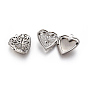 316 Stainless Steel Locket Pendants, Hollow, Heart, Photo Frame Charms for Necklaces