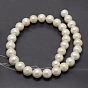 Natural Cultured Freshwater PearlBeads Strands, Round, 12~15mm, Hole: 0.8mm, about 34pcs/strand, 15.7 inch