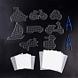 5x5 mm kit de cuentas de fusibles para bricolaje, con tableros de plástico abc, pinzas para papel de planchar y cuentas de plástico para fusibles