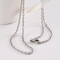 304 Stainless Steel Cable Chain Necklaces, with Lobster Clasps