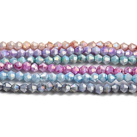 Cuisson opaque de perles de verre peintes, couleur ab , facette, Toupie