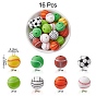 Ball Style Food Grade Eco-Friendly Silicone Focal Beads, Chewing Beads For Teethers, DIY Nursing Necklaces Making
