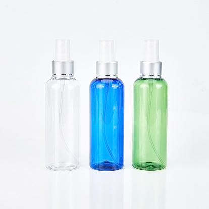 DIY Cosmetics Storage Containers Kits, with Round Shoulder Plastic Spray Bottles, Fine Mist Sprayer & Dust Cap, and Plastic Funnel Hopper