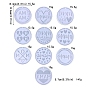 DIY Silicone Mother's Day Theme Flat Round Pendant Molds, Resin Casting Molds, for UV Resin, Epoxy Resin Jewelry Making
