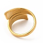Ионное покрытие (ip) 304 кольца из нержавеющей стали для мужчин и женщин, листовые широкие кольца
