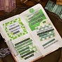 6Pcs 3 Styles Word Pattern Stickers, for DIY Photo Diary Scrapbook Decorative