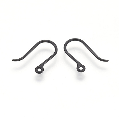Resin Earring Hooks, Ear Wire, with Horizontal Loop