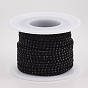 Electrophoresis Iron Rhinestone Strass Chains, Rhinestone Cup Chains, with Spool
