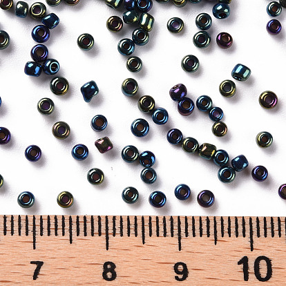Abalorios de la semilla de cristal, colores metálicos