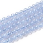 Grade AA Natural Blue Agate Beads Strands, Round