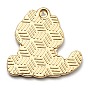 Printed Alloy Pendants, Golden, Cadmium Free & Nickel Free & Lead Free, Cat Shape Charms