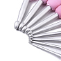 Aluminum Diverse Size Crochet Hooks Set, with TPR Handle, for Braiding Crochet Sewing Tools