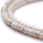 Natural Magnesite Beads Strands, Heishi Beads, Flat Round/Disc