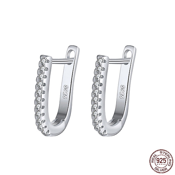 925 женские серьги-гвоздики из стерлингового серебра с фианитами, с печатью s925