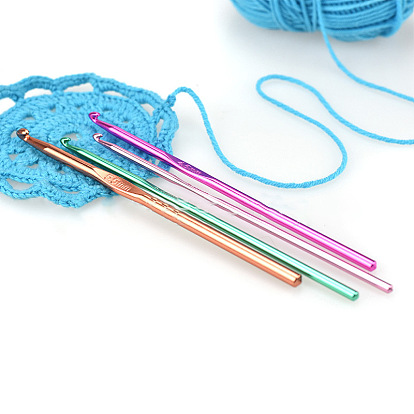 Kit d'outils d'art artisanal pour bricolage, tricot à la main, pour débutants, avec étui de rangement, ensemble d'aiguilles à crochet, des aiguilles à tricoter, marqueur de point d'aiguilles, ciseaux
