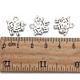 Tibetan Style Zinc Alloy Sheep Pendants, 15x15x2mm, Hole: 2mm
