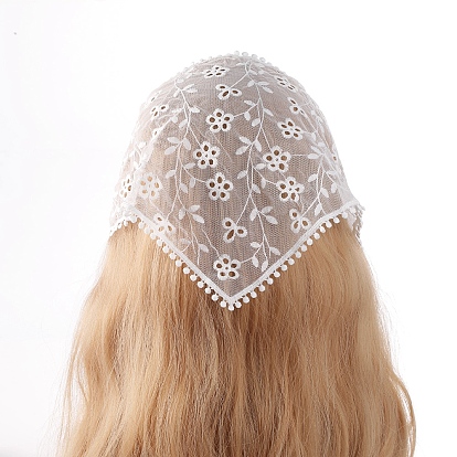 Lace Triangular Scarf Headband, Sweet Girl Style Headscarf