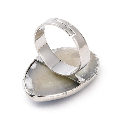 Латунные кольца из ушка с платиной, 17 мм