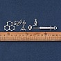 Тема науки / химии, тибетский стиль сплава цинка подвески, Микроскоп и измерительный цилиндр, шкала, молекула и форма для инъекций