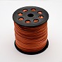 Korean Faux Suede Cord, Faux Suede Lace, with PU Leather, 3x1.5mm, about  100yards/roll