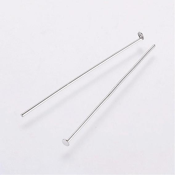 Rack Plating Brass Flat Head Pins, Long-Lasting Plated, Electroplated