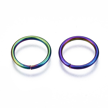 Revestimiento iónico (ip) 304 anillos de salto de acero inoxidable, anillo redondo, anillos del salto abiertos